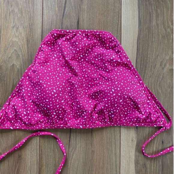 Sachii beachwear pink and white polka dot bikini top NWOT - Picture 4 of 6